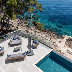 6 bedroom villa with infinity pool and sea views, Korcula Island, sleeps 12